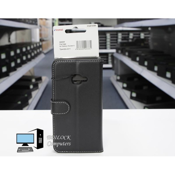 Insmat Samsung Galaxy Xcover 4 Flip Case Black Brand New