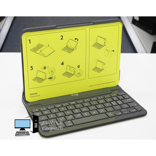 Logitech FOCUS Case with integrated Bluetooth keyboard for iPad Mini 4 Brand New